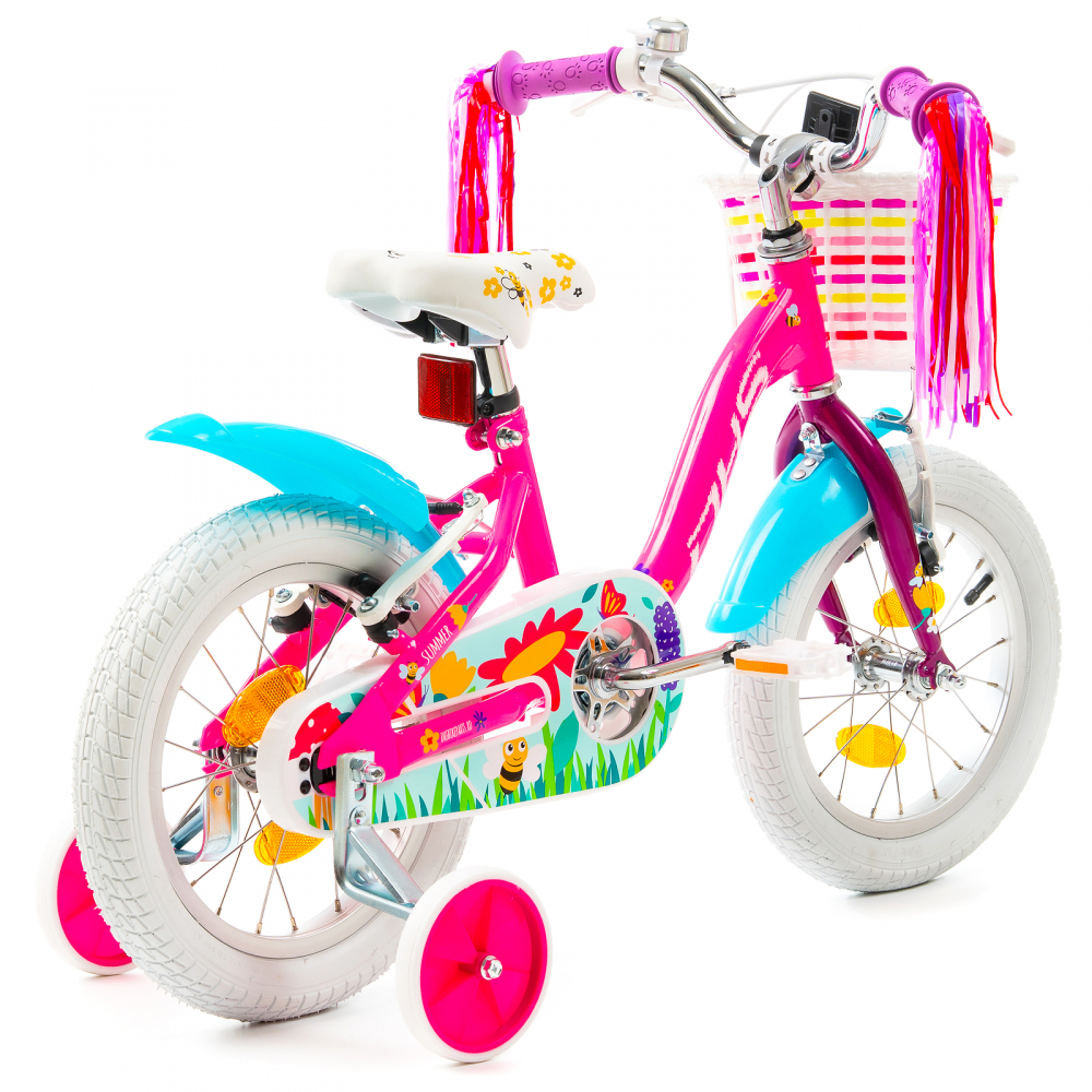 Bicicleta Copii DHS Summer - 14 Inch, Roz [2]
