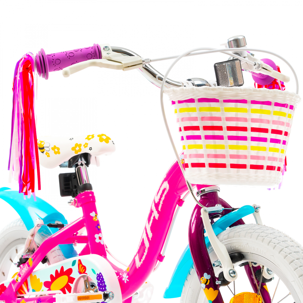 Bicicleta Copii DHS Summer - 14 Inch, Roz [4]
