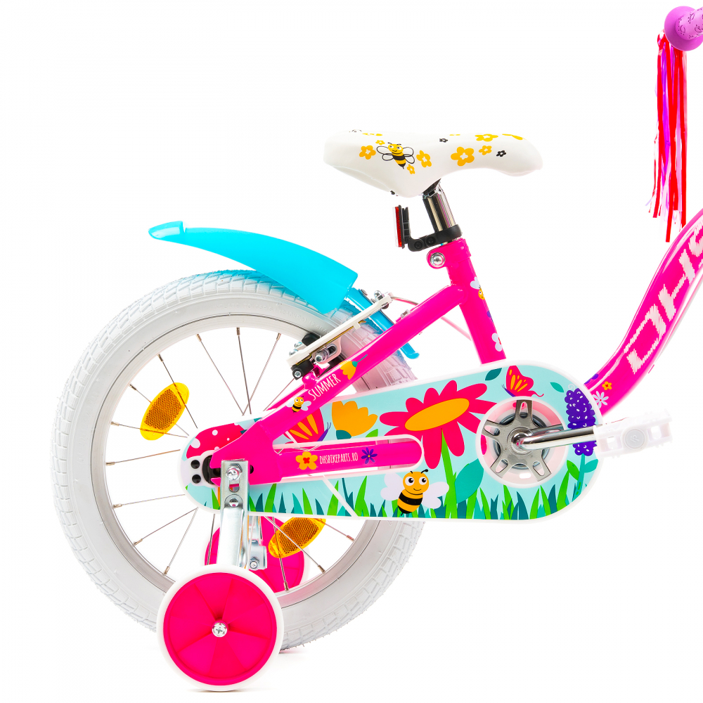 Bicicleta Copii DHS Summer - 16 Inch, Roz [4]