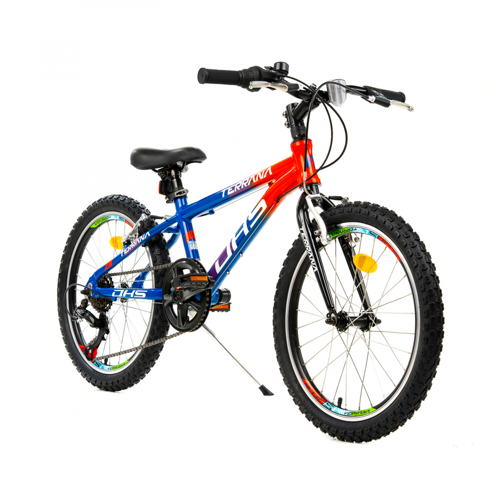 Bicicleta Copii Dhs Terrana 2023 - 20 Inch, Albastru/Rosu [3]