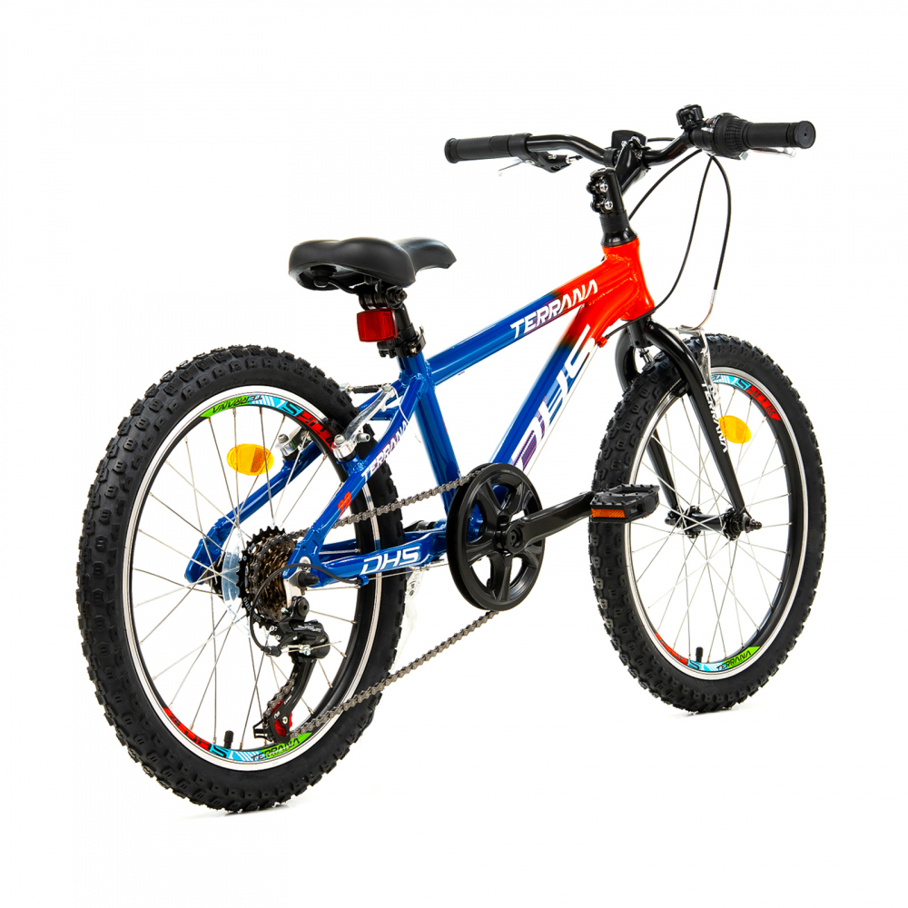 Bicicleta Copii Dhs Terrana 2023 - 20 Inch, Albastru/Rosu [2]