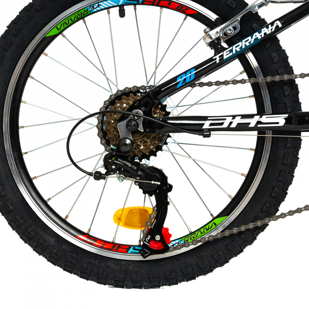 Bicicleta Copii Dhs Terrana 2023 - 20 Inch, Negru/Albastru [5]