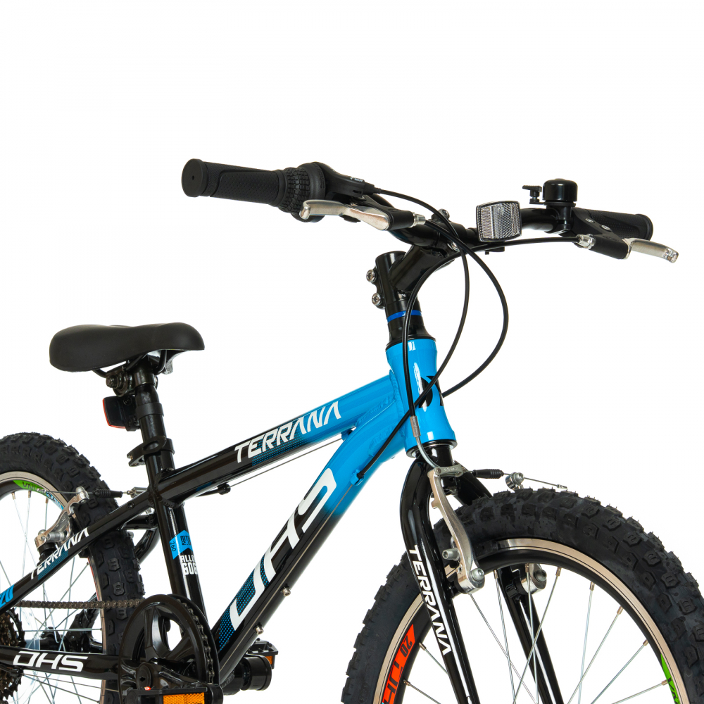 Bicicleta Copii Dhs Terrana 2023 - 20 Inch, Negru/Albastru [4]