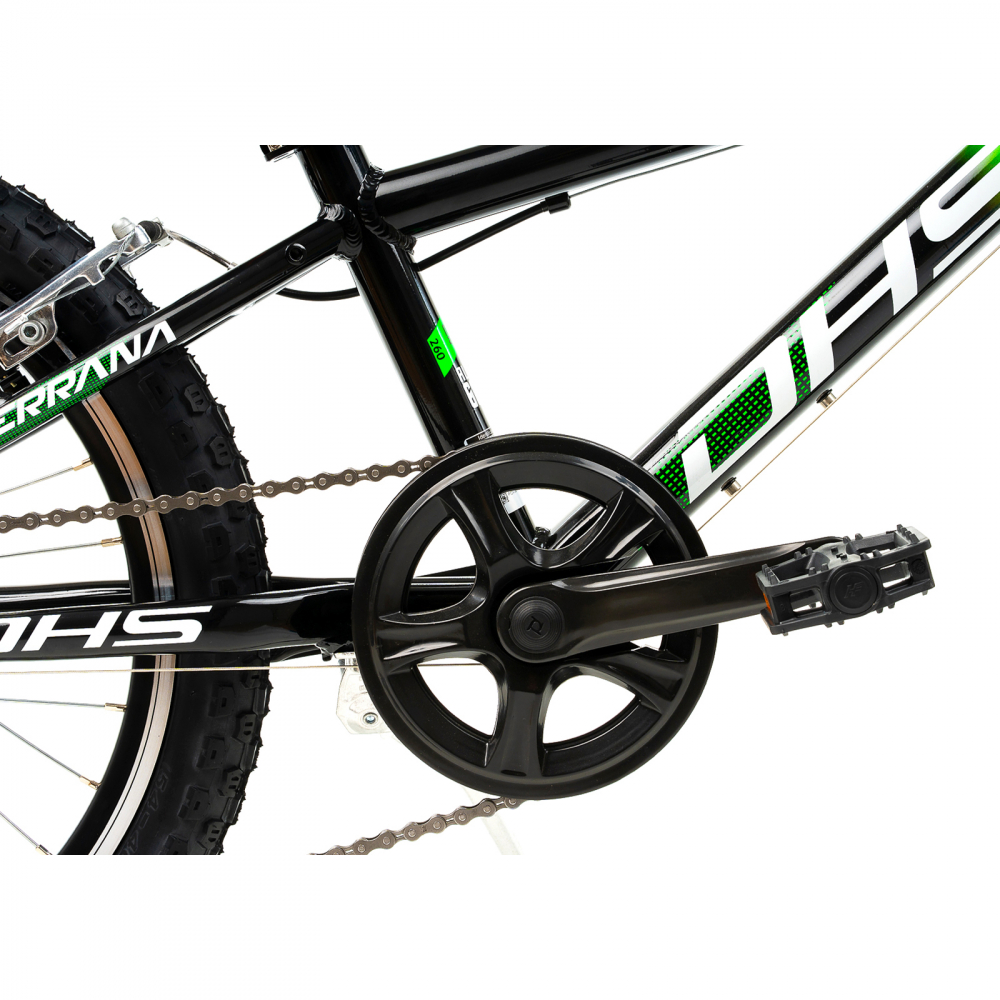 Bicicleta Copii Dhs Terrana 2023 - 20 Inch, Negru/Verde [5]