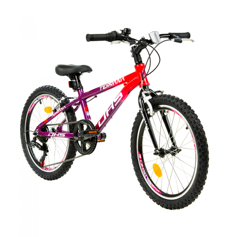 Bicicleta Copii Dhs Terrana 2023 - 20 Inch, Violet/Roz [2]