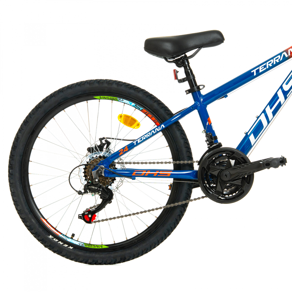 Bicicleta Copii Dhs Terrana 2423 - 24 Inch, Albastru/Rosu [4]