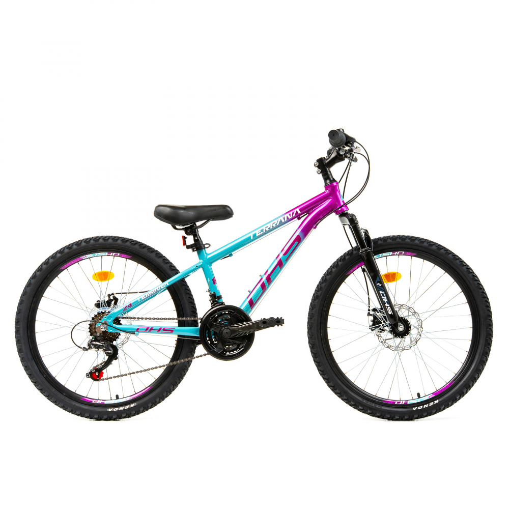 Bicicleta Copii Dhs Terrana 2423 - 24 Inch, Albastru/Violet [1]