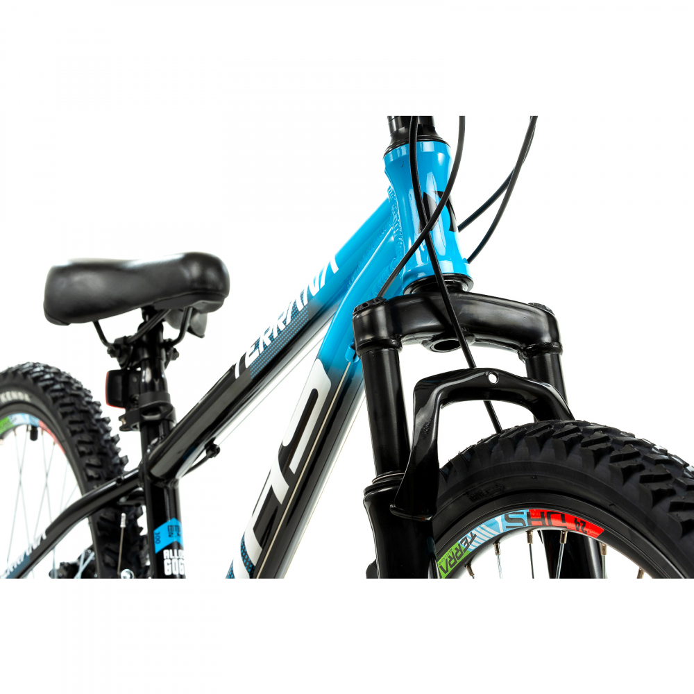 Bicicleta Copii Dhs Terrana 2423 - 24 Inch, Negru/Albastru [4]
