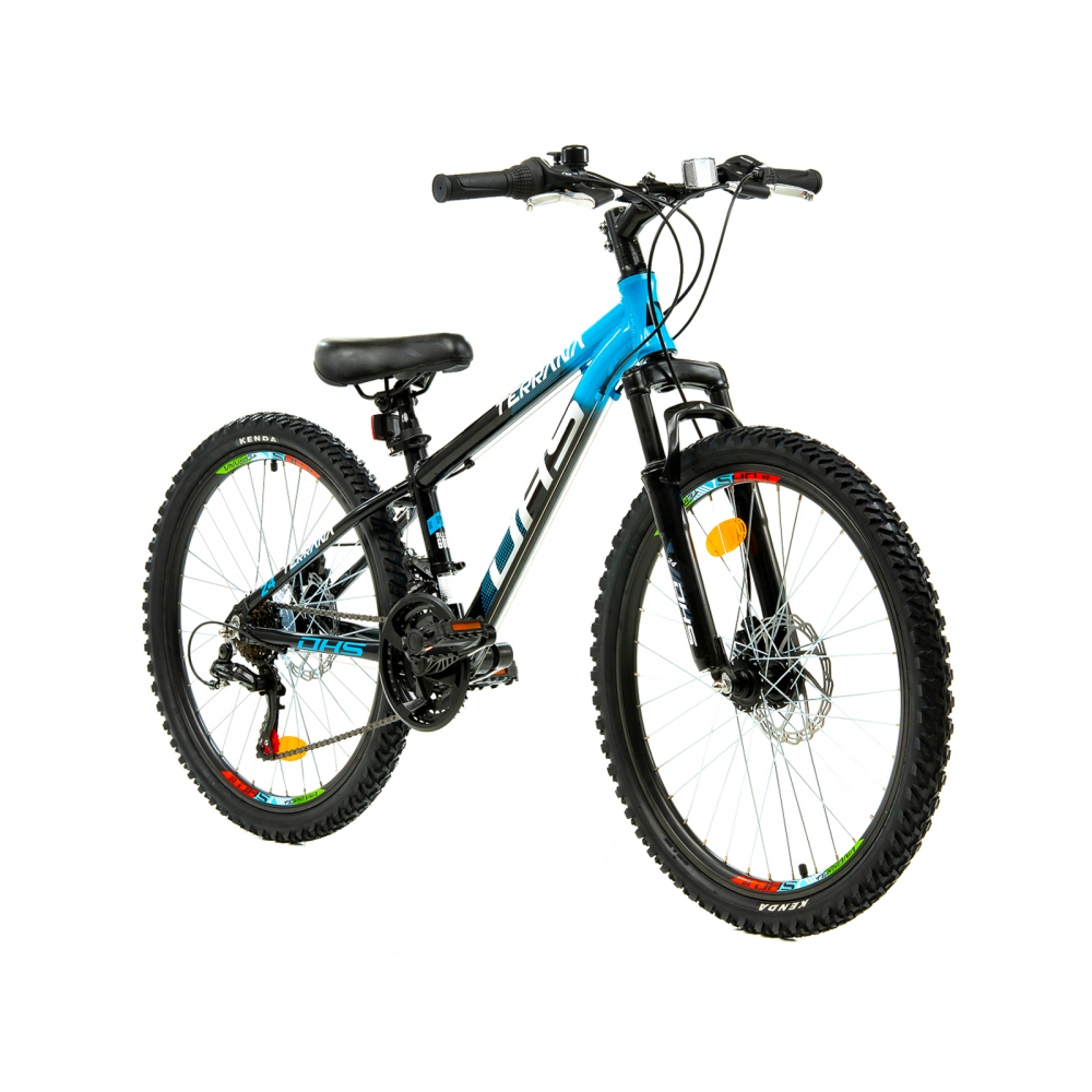 Bicicleta Copii Dhs Terrana 2423 - 24 Inch, Negru/Albastru [2]
