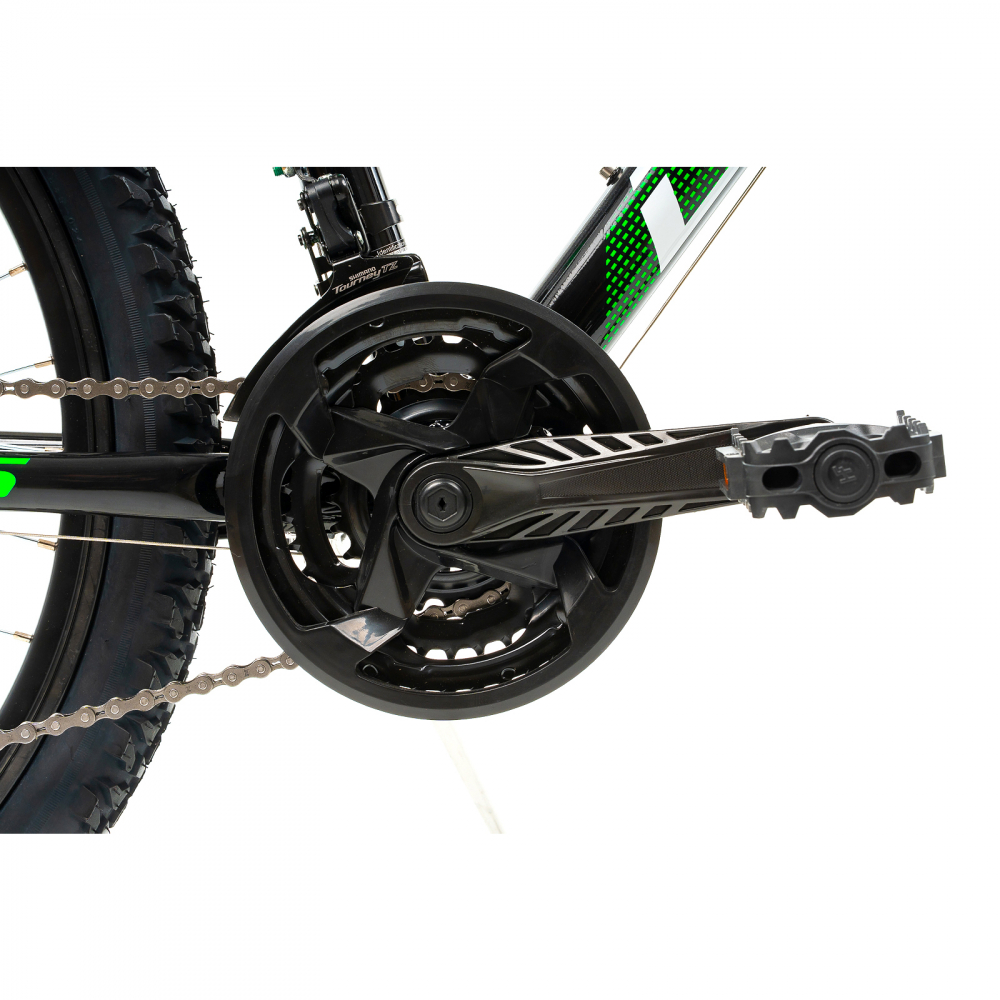 Bicicleta Copii Dhs Terrana 2423 - 24 Inch, Negru/Verde [5]