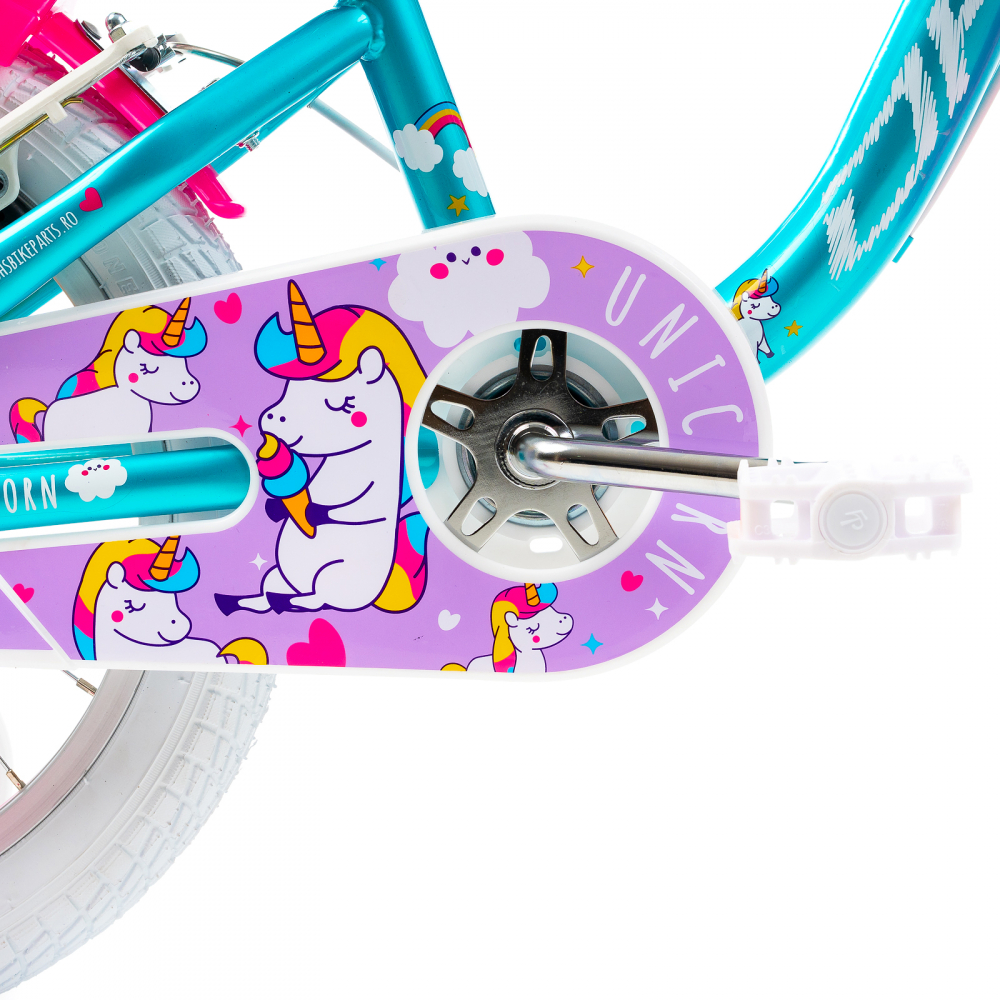 Bicicleta Copii DHS Unicorn - 16 Inch, Albastru [5]