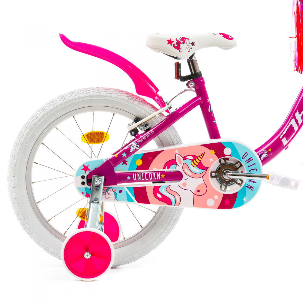 Bicicleta Copii DHS Unicorn - 18 Inch, Albastru [4]