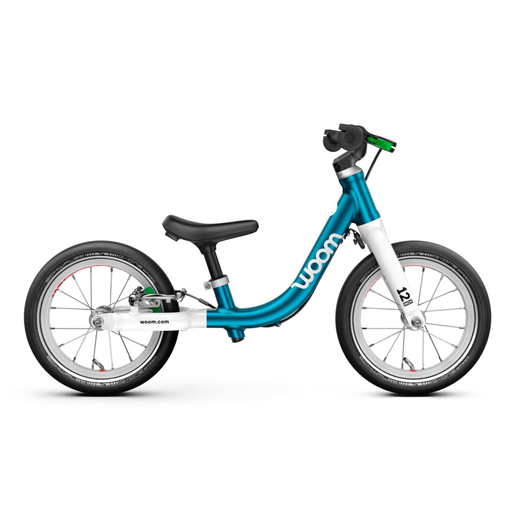 BICICLETA COPII FARA PEDALE WOOM GO 1 12'' METALLIC BLUE [1]