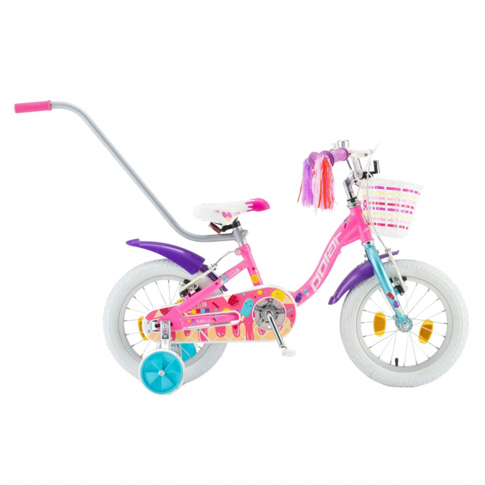 Bicicleta Copii Polar 2023 IceCream - 14 Inch, Roz [1]