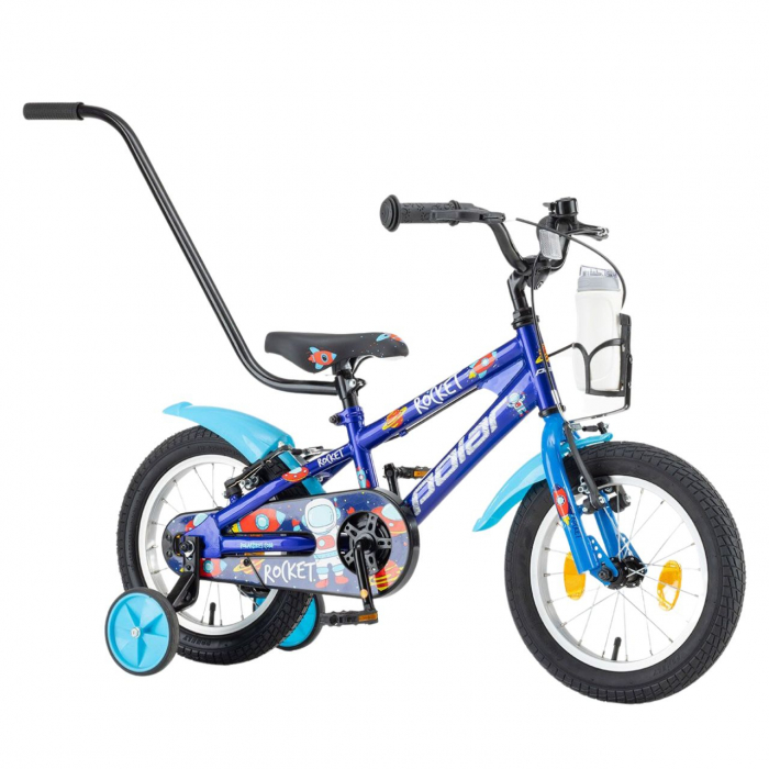 Bicicleta Copii Polar 2023 Rocket - 14 Inch, Albastru [2]