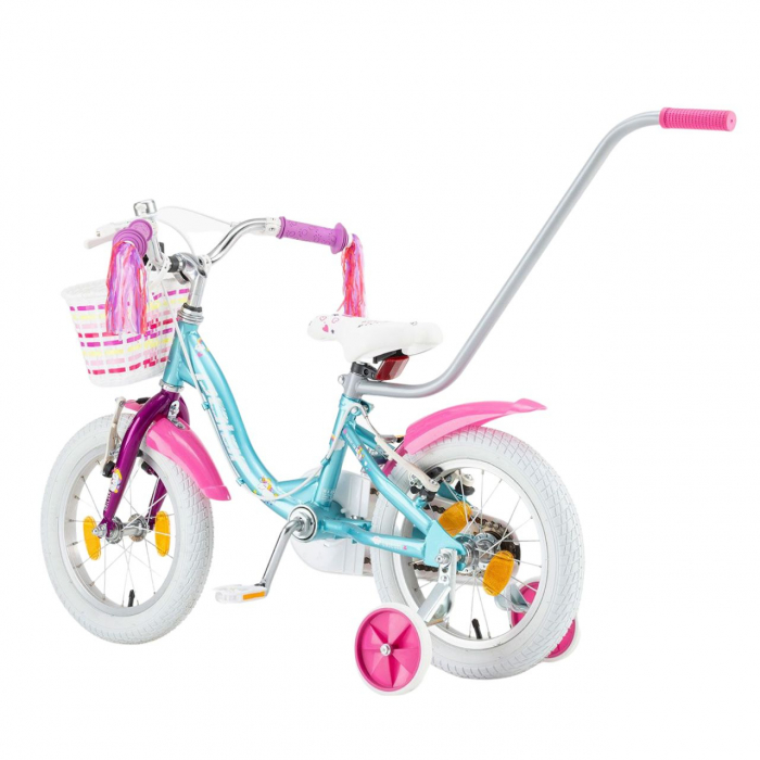 Bicicleta Copii Polar 2023 Unicorn - 14 Inch, Albastru-Roz [3]