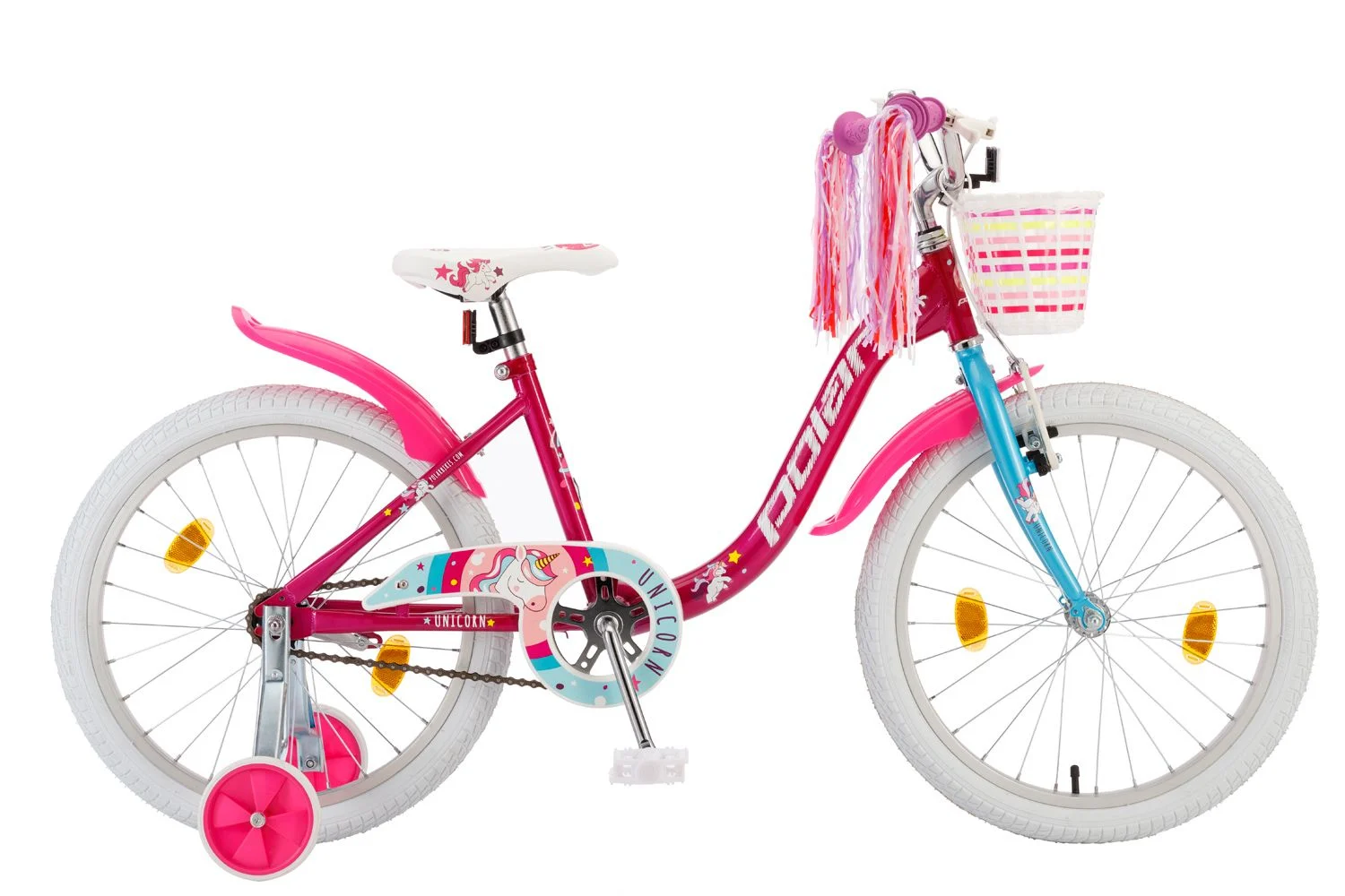 Bicicleta Copii Polar 2023 Unicorn Single - 18 Inch, Roz [1]