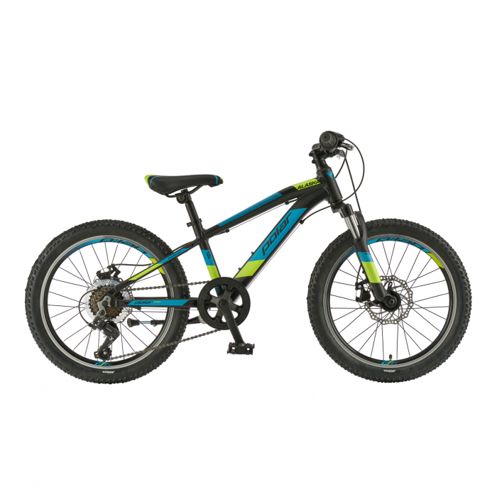 Bicicleta Copii Polar Alaska - 20 Inch, Negru-Albastru-Galben [1]