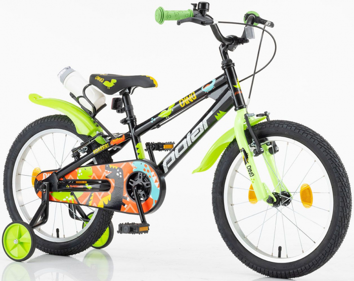 Bicicleta Copii Polar Dino - 18 Inch, Negru [2]