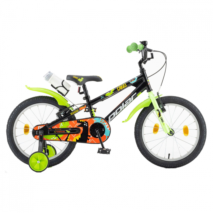 Bicicleta Copii Polar Dino - 18 Inch, Negru [1]