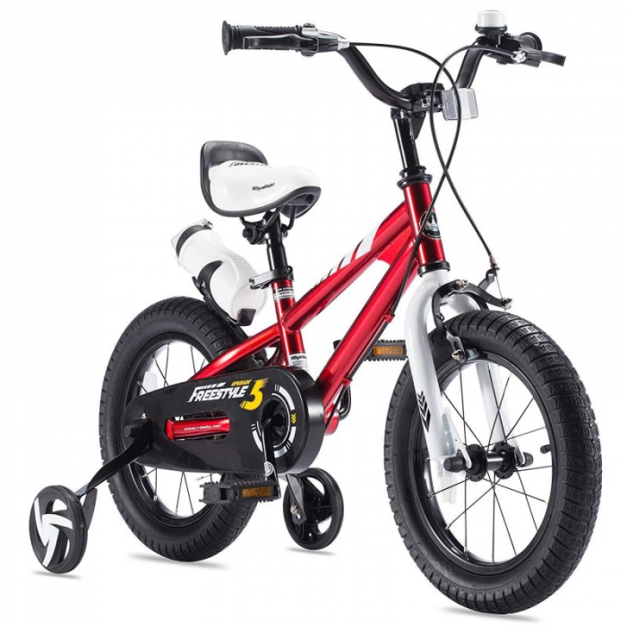 Bicicleta copii RoyalBaby Freestyle, Roti 14 inch, Culoare Red [3]