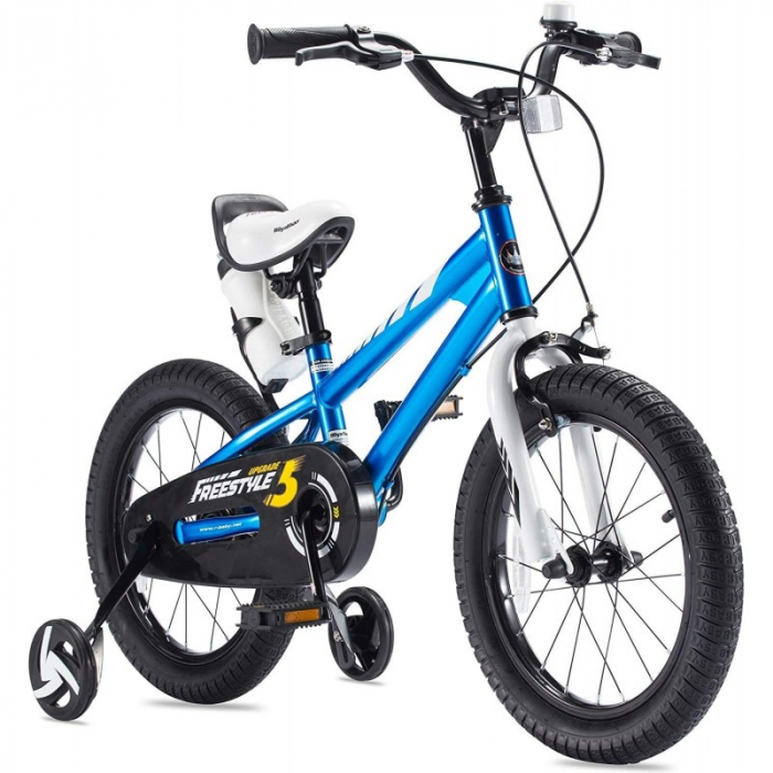 Bicicleta copii RoyalBaby Freestyle, roti 16 inch, culoare Blue [2]