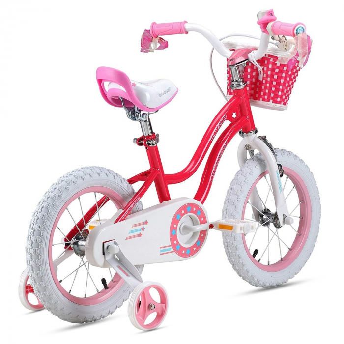 Bicicleta copii RoyalBaby Star Girl, Roti 16 inch, Culoare Pink [2]