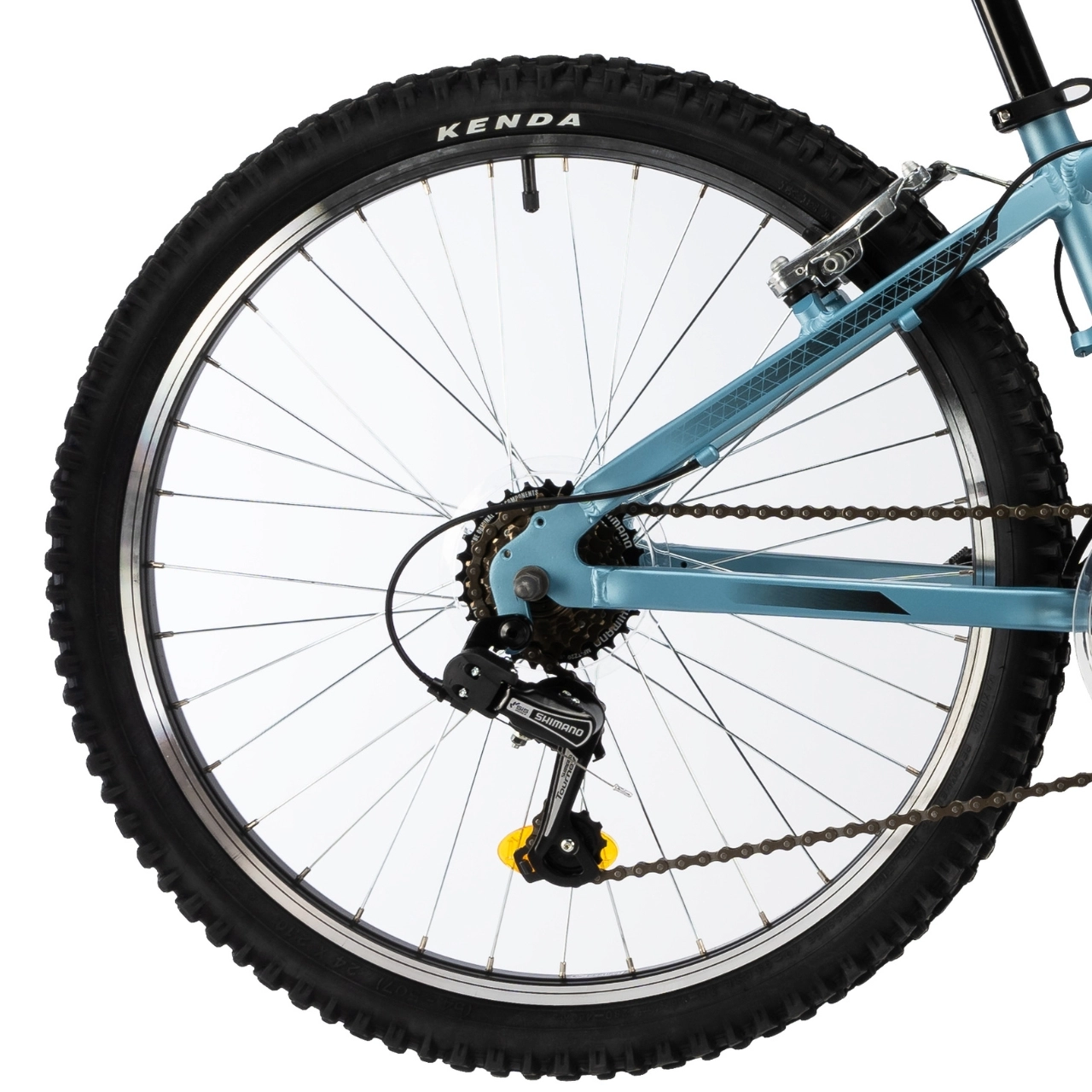 Bicicleta Copii Teranna,cadru aluminiu, echipare Shimano 18 viteze - 24 Inch, Albastru [3]