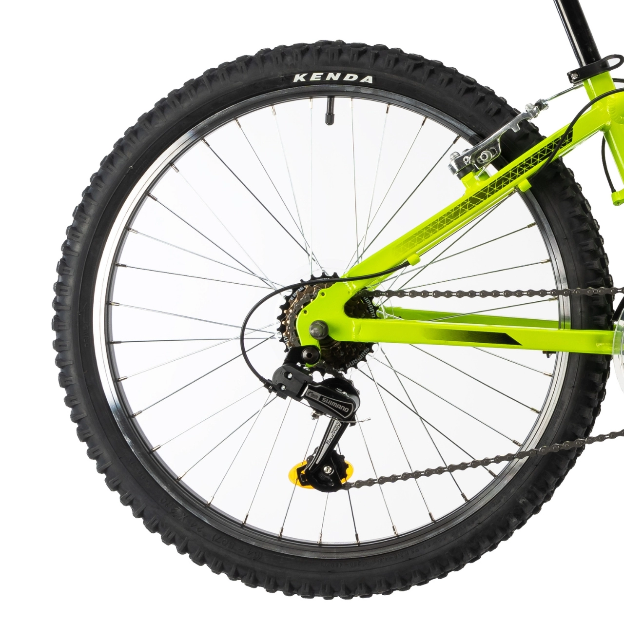 Bicicleta Copii Teranna,cadru aluminiu, echipare Shimano 18 viteze - 24 Inch, Verde [2]