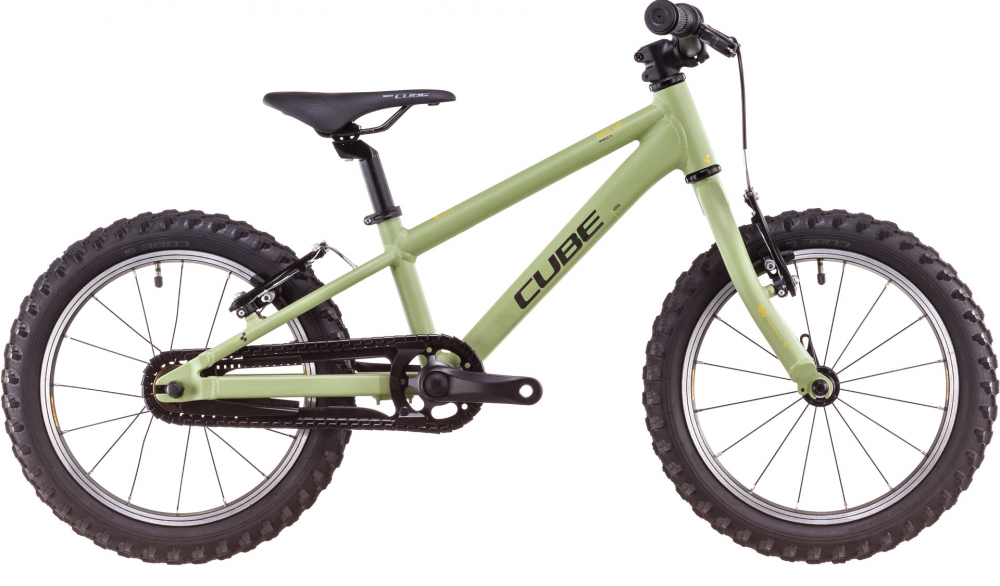 BICICLETA CUBE ACID 160 LIGHTOLIVE ORANGE 2025 roti 16" [1]