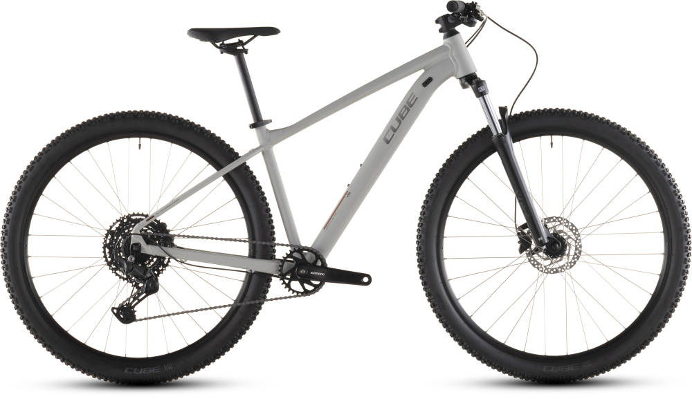 BICICLETA CUBE AIM PRO GREIGE TITAN 2026 cadru XS (14") - roti 27.5 [1]