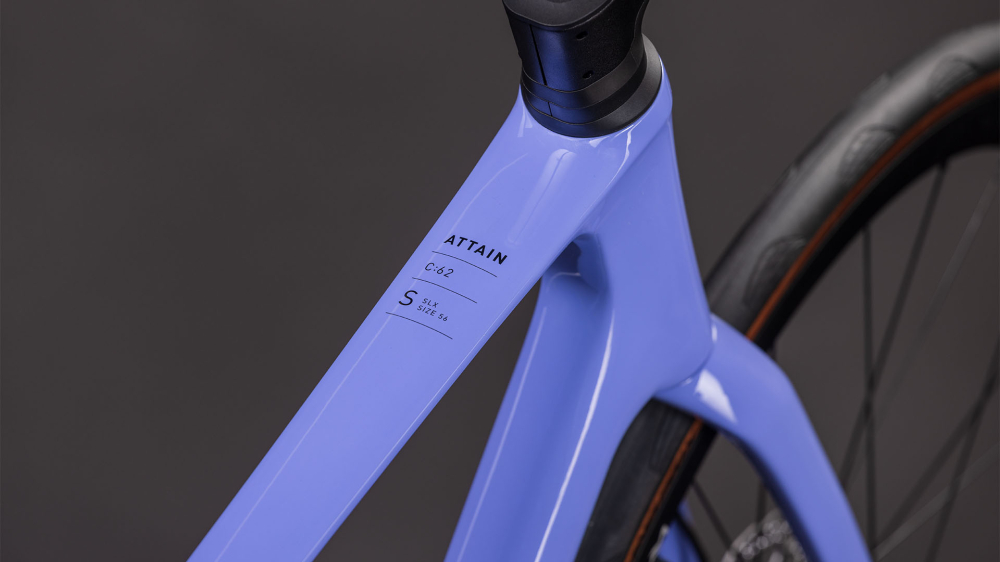 BICICLETA CUBE ATTAIN C:62 SLX LUCIDLILAC BLACK 2026 47 cm [2]
