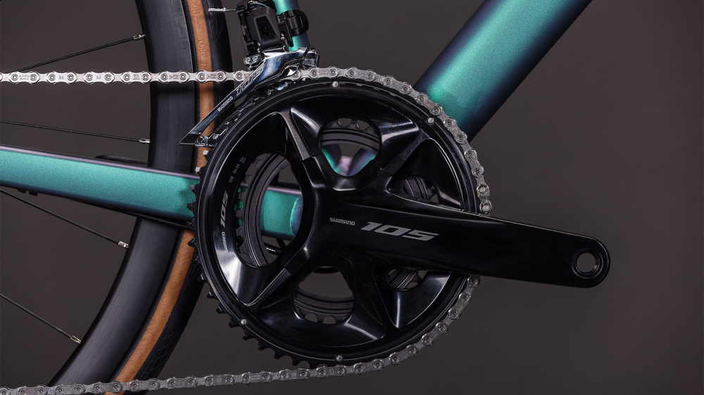 BICICLETA CUBE ATTAIN SLX SMARAGDGREY PRISM 2026 56 cm [5]