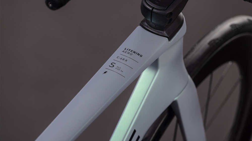 BICICLETA CUBE LITENING AERO C:68X SLX SEAGREY BLACK 2026 56 cm [2]