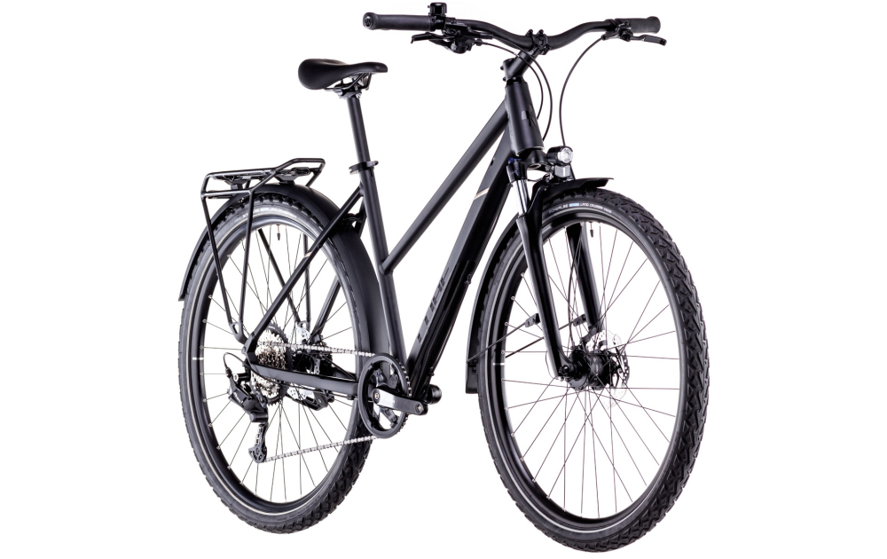 BICICLETA CUBE NATURE ONE ALLROAD TRAPEZE BLACK BLACK 2025 XS (46 cm) [3]