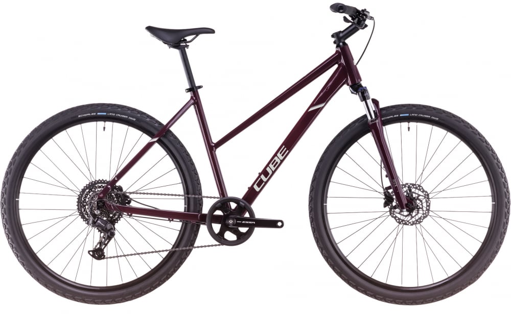 BICICLETA CUBE NATURE ONE TRAPEZE AMARONE LUNAR 2025 46 cm [1]