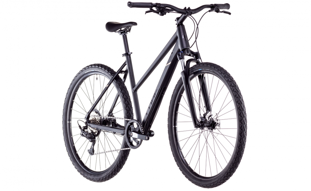 BICICLETA CUBE NATURE ONE TRAPEZE BLACK BLACK 2025 S (50 cm) [2]