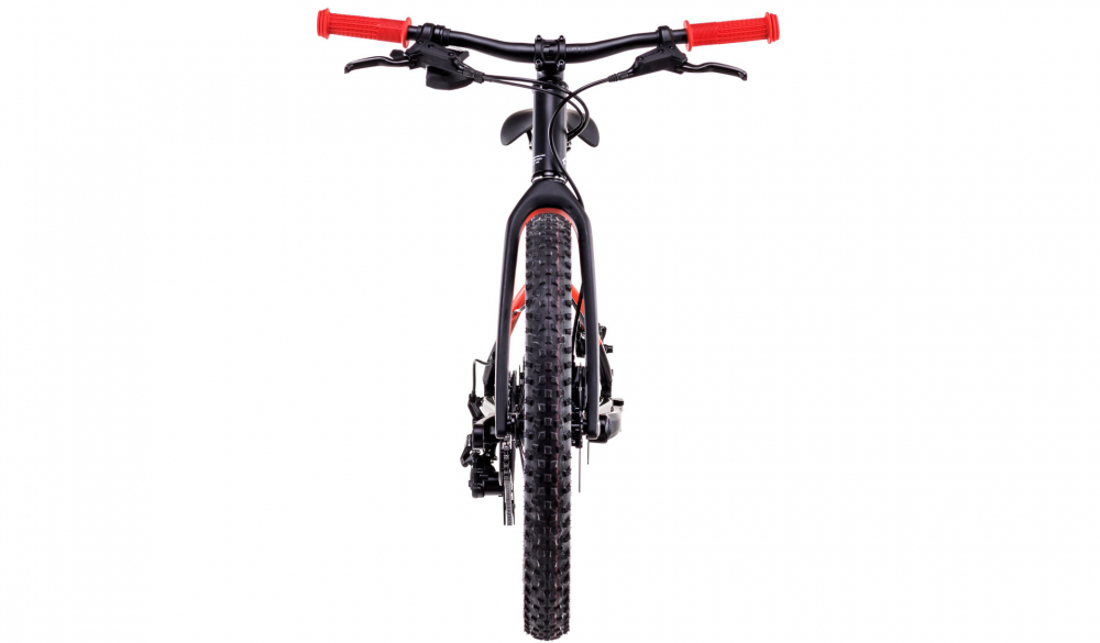 BICICLETA CUBE REACTION 200 PRO BLACK BLUE RED 2025 roti 20" [3]