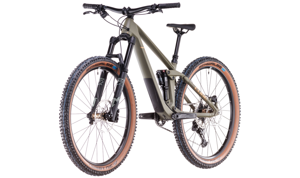 BICICLETA CUBE STEREO ONE44 HPC ROOKIE DUSTYOLIVE GOLD 2025 XS [4]