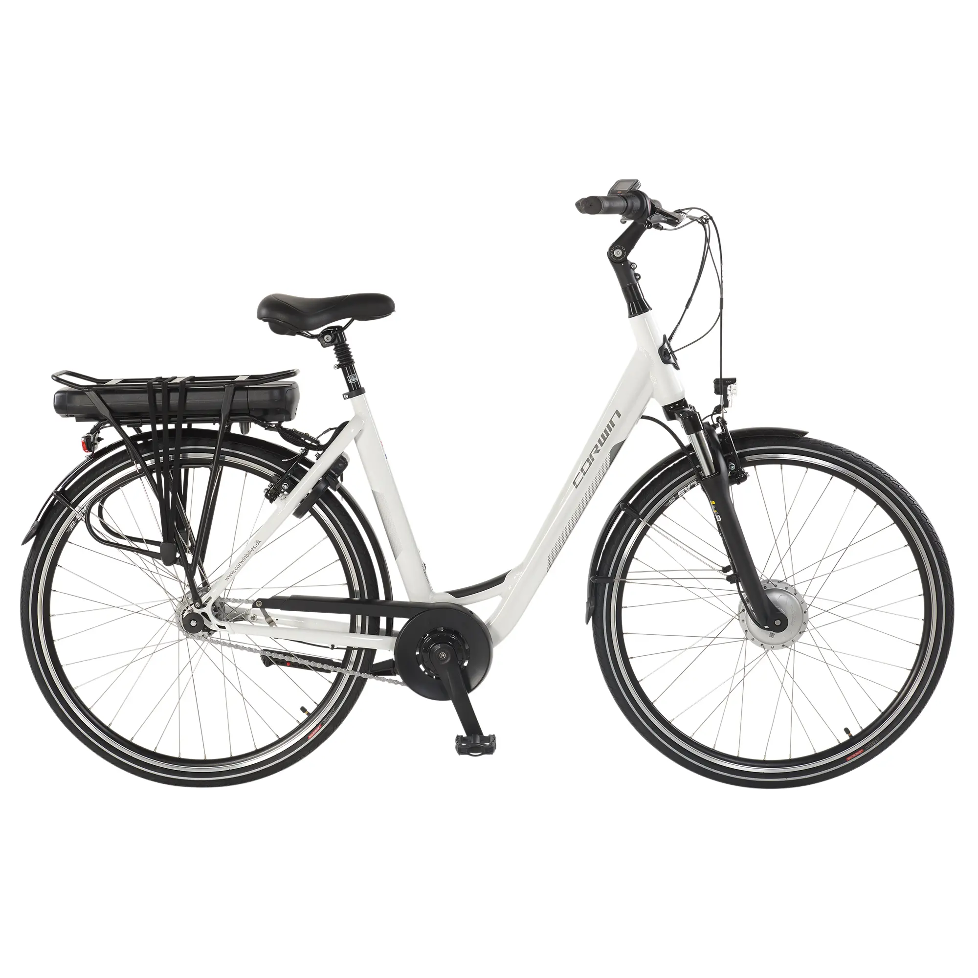 Bicicleta Electrica Corwin 28122 - 28 Inch, 490mm, Alb [1]