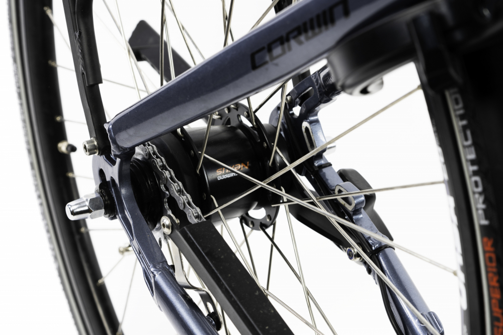 Bicicleta Electrica Corwin 28426 - 28 Inch, 490mm, Gri Lucios [5]