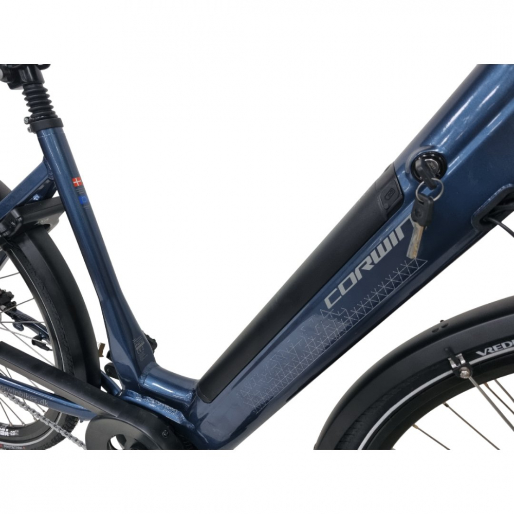 Bicicleta Electrica Corwin 28426 - 28 Inch, motor central, L, Albastru [4]