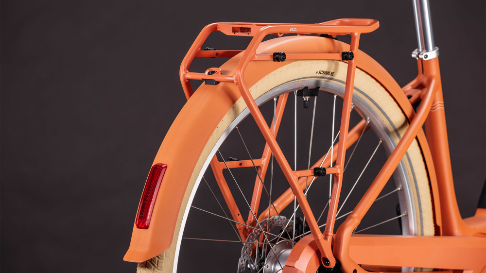 BICICLETA ELECTRICA CUBE ARUBA HYBRID 600 EASY ENTRY PAPAYA CREME 2026 42 cm [3]