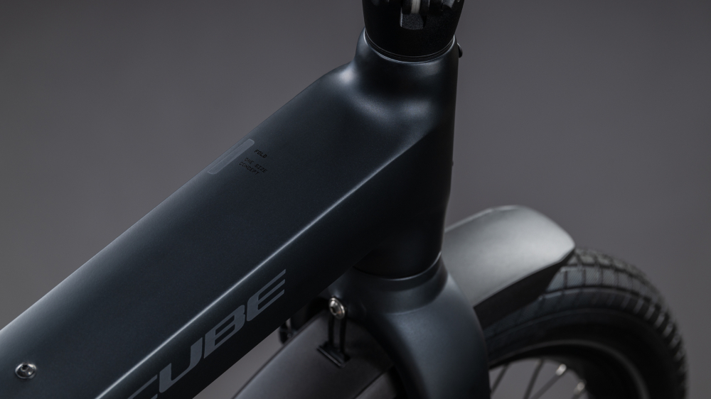 BICICLETA ELECTRICA CUBE FOLD HYBRID 545 COAL REFLEX 2026 One Size [2]