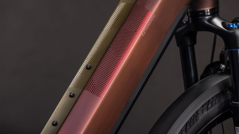 BICICLETA ELECTRICA CUBE KATHMANDU HYBRID PRO 800 EASY ENTRY SUNGLOW CHROME 2026 62cm [3]