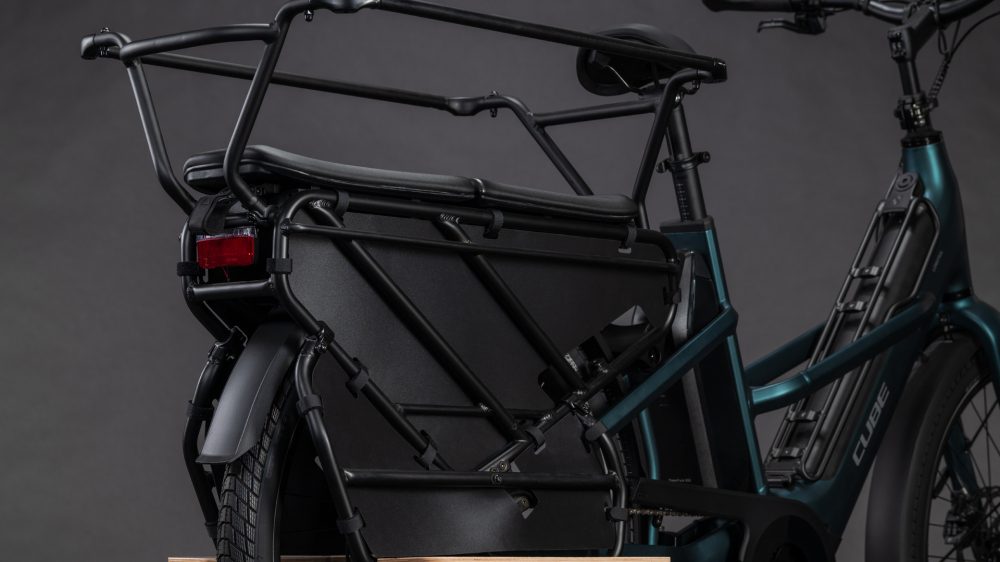 BICICLETA ELECTRICA CUBE LONGTAIL HYBRID FAMILY 800 ROYALGREEN BLACK 2026 One Size [4]