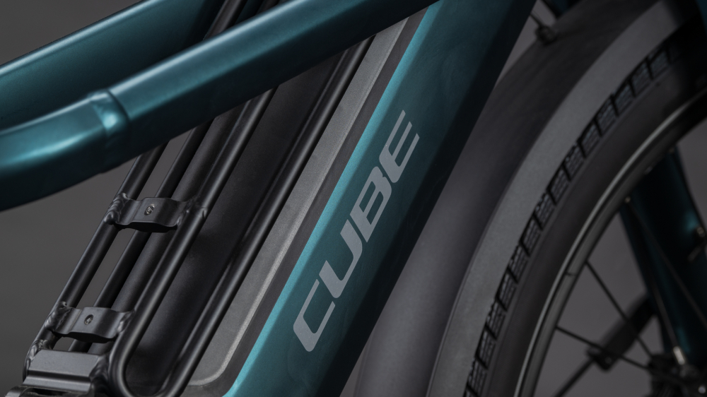 BICICLETA ELECTRICA CUBE LONGTAIL HYBRID FAMILY 800 ROYALGREEN BLACK 2026 One Size [3]