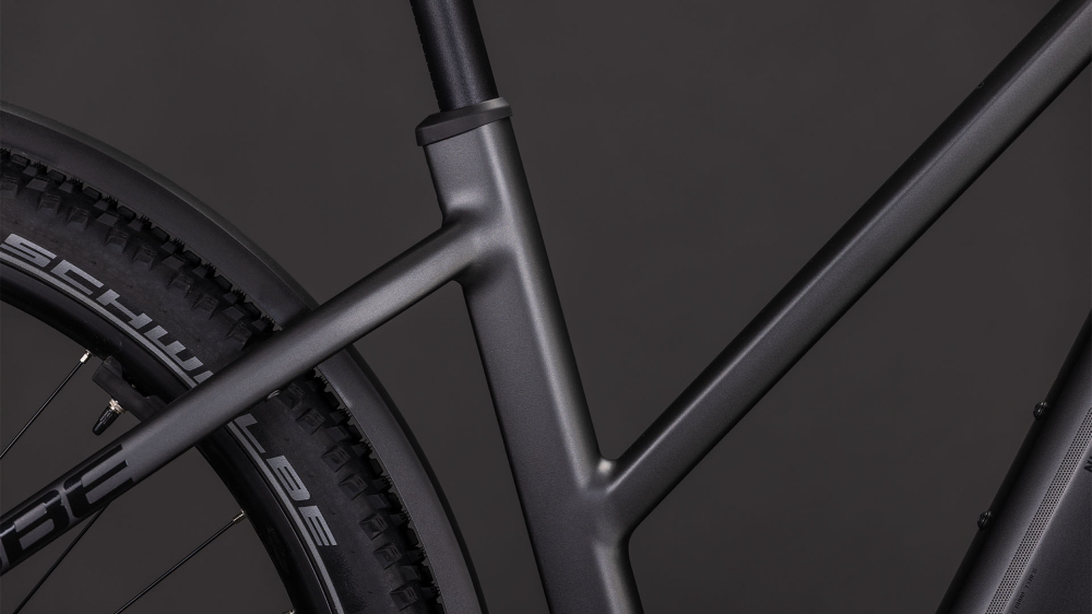 BICICLETA ELECTRICA CUBE NURIDE HYBRID PERFORMANCE 600 TRAPEZE SLABGREY BLACK 2026 46 cm [4]