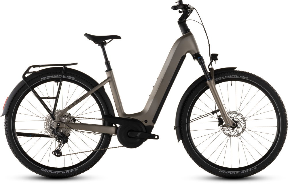 BICICLETA ELECTRICA CUBE NURIDE HYBRID PRO 800 EASY ENTRY FLASHSTONE CHROME 2026 46 cm [2]