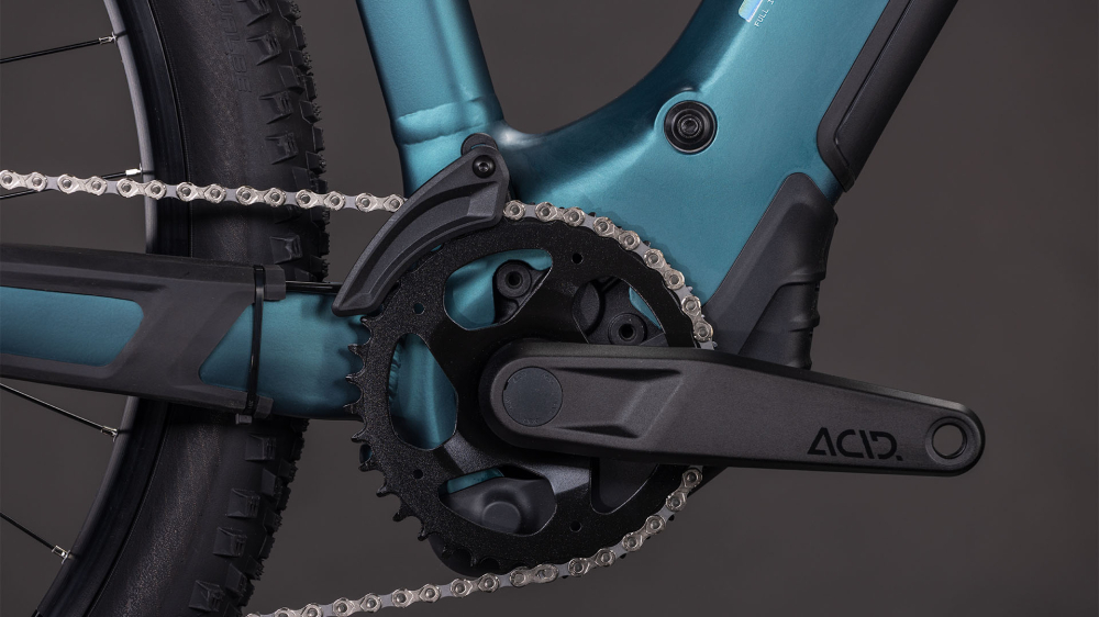 BICICLETA ELECTRICA CUBE REACTION HYBRID ONE 600 TRAPEZE ROYALGREEN PRISM 2026 cadru L (20") - roti 29 [5]